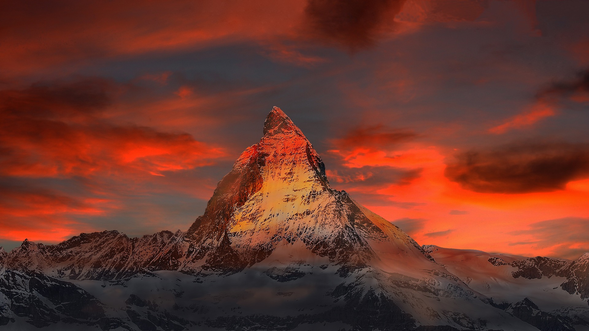 Matterhorn, Valais, Switzerland бесплатно